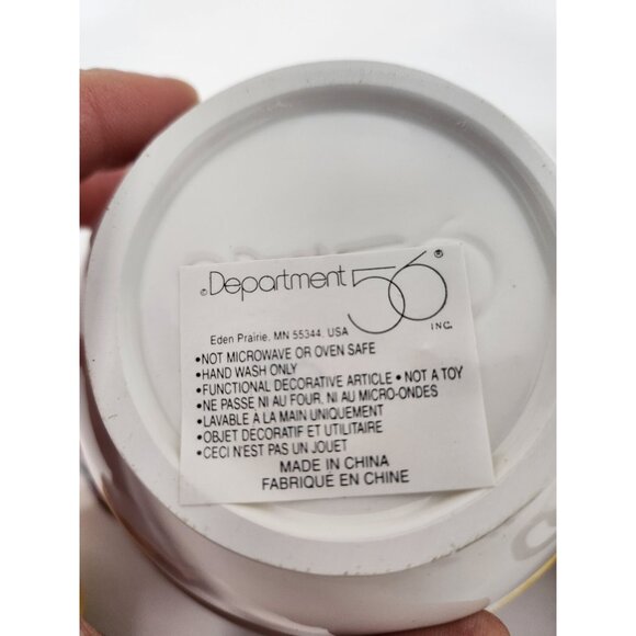 VTG Department 56 Three Men in a Tub Nesting Teapot and Cup Set Ceramic Kitsch - Picture 12 of 15